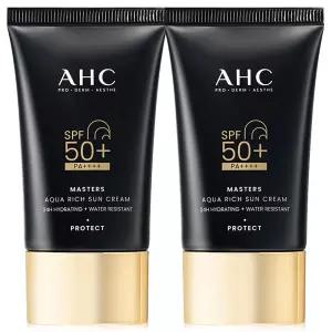 AHC 마스터즈 아쿠아 리치 선크림 50ml 2개 SPF50+ PA++++