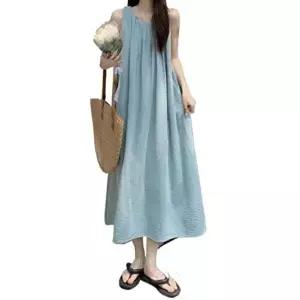 출근룩 여성 여름 민소매 롱원피스