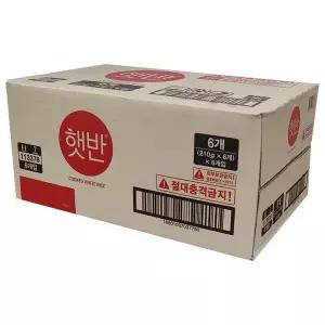 [하프클럽/]CJ 햇반 210g x 36개입