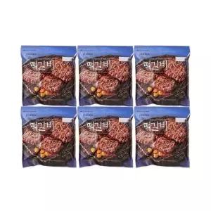 [하프클럽/]피코크 떡갈비 450g x 6팩 냉동 간편식 캠핑 요리 아이반찬