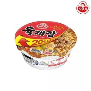 [하프클럽/]오뚜기 육개장 사발면 104g 24개