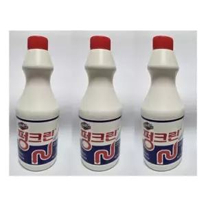 배수구세정 유한 펑크린 3개입 배수구 세정제 크로락스 1L
