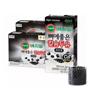 정식품 베지밀 뼈에좋은 칼슘두유 검은콩 190ml X 72팩