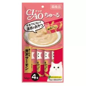 [하프클럽/셀럽하우스]고양이 챠오츄르 참치 연어 4개입 1P 냥이 습식 간식