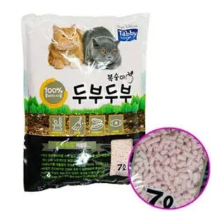 [하프클럽/셀럽하우스]고양이 모래 고양이 화장실 두부 모래 오리지날 7L6개