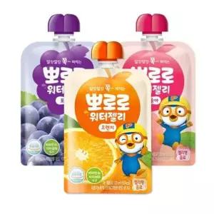 뽀로로 워터젤리 120ml 3종세트 30개 간식 음료 젤리