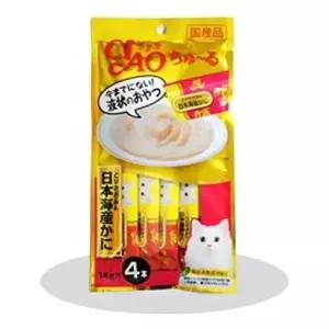 [하프클럽/셀럽하우스]고양이 반려묘 츄르 영양 간식 닭가슴살 게 4본입
