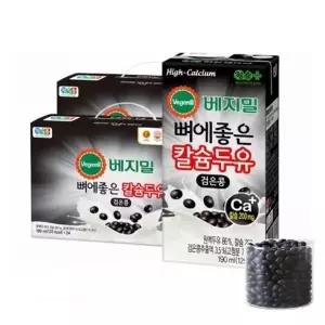 정식품 베지밀 뼈에좋은 칼슘두유 검은콩 190ml X 72팩