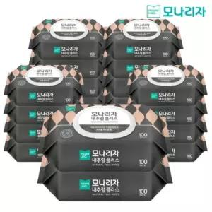 모나리자 내추럴 플러스 물티슈 캡형 100매 20개