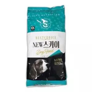 [하프클럽/셀럽하우스]애견사료 중대형견 필수영양소 뉴스카이 성견 15kg
