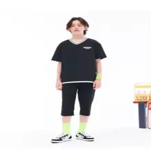 [오션스카이]남아 브이넥 반팔 티셔츠-EBJB5813D03_YS