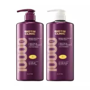 컨디셔너 비오틴클리닉 샴푸 + 1개 1개 엘라스틴 맥주효모 1000ml