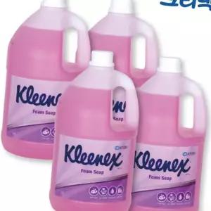 (다올)손세정제 크리넥스 핸드워시 폼 솝 로즈라일락향 4L 4개