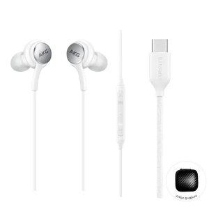 삼성 AKG 이어폰 정품 신형 C타입 갤럭시S Z플립 Z폴드 귀안아픈 유선이어폰 화이트 +