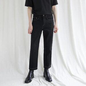 [가먼트레이블] 남성 Garment Worker Ordinary Jeans / Tapered (Black) (GPAMDPT601-