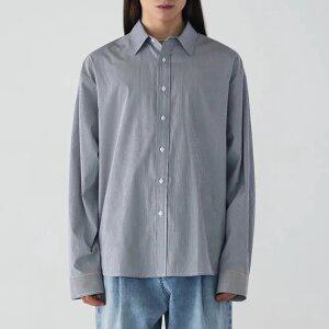 [가먼트레이블] 남성 Compact Line Over Shirts - Black (FGQSCSL401M-W)