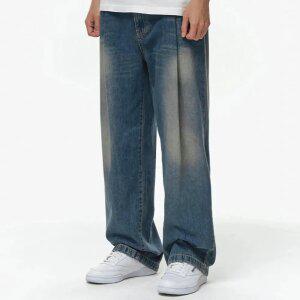 [비얼디드키드] 남성 VINTAGE BANDING DENIM PANTS MID WASHED (B23FWMP09MWA1-W)
