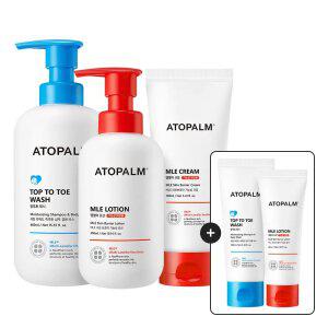 [아토팜 BEST SET] MLE크림160m+MLE로션300m+탑투토워시460ml+[증정]MLE로션60ml+탑투