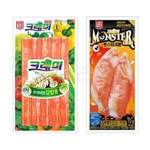 한성 김밥용 크래미 120g x 3개+ 몬스터크랩 72g x 5개