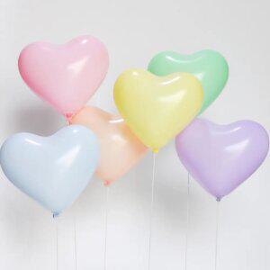 15cm(100개) 마카롱 파스텔 하트 풍선 모음 생일 이벤트 파티 행사 대용량 풍선 장식