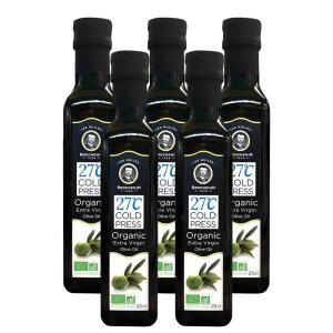 브로슈낭 초저온 냉압착 엑스트라버진 올리브오일 250ml x 5병 / 100% 유기농 산도 0.