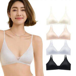 글램 씬 스트랩 브라 홑겹 노와이어 끈 얇은 브래지어
