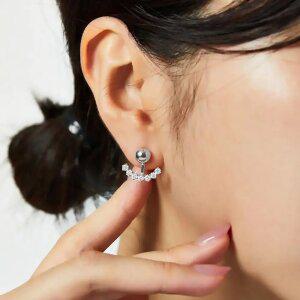 엘렌쥬얼리 실버 Silver 925 레이나 큐빅 원터치 은 귀걸이