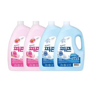 피죤 용기 핑크로즈 4.21L, 2개 + 블루비앙카 4.21L, 2개