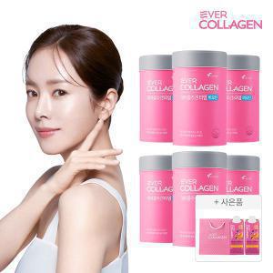 에버콜라겐 타임비오틴 30포, 6개 + 증정 (마시는콜라겐 샤인글로우, 2개+쇼핑백)