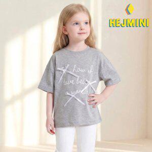 [헤이미니] 글로우리보니레터링티셔츠