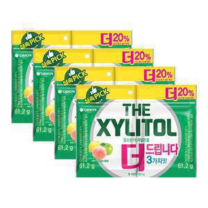 오리온 더자일리톨 리필 122g, 4개