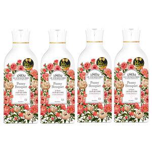 르샤트라 고농축 섬유유연제 용기 피오니, 1L, 4개