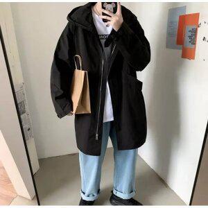 J2K 점퍼 자켓 남자 야상 간절기 롱 캐주얼 후드 데일리룩