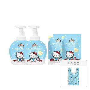 아이깨끗해 X 헬로키티 핸드워시 숲속산책 용기 490ml, 2개+리필 450ml, 2개+증정(피크