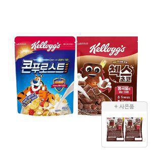 켈로그 콘푸로스트 600g, 1개+오곡 첵스초코 570g, 1개+증정(첵스초코 쿠키앤크림 30g