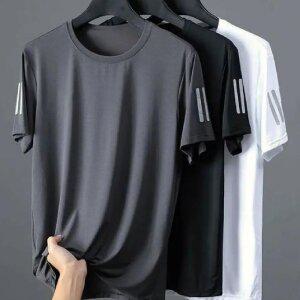 남성 아이스 라운드 반팔티 xL 2XL 4XL 5XL 시원한 기능성 반팔티 운동 러닝 작업 반팔