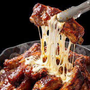 두툼 숯불 바베큐맛 양념 쪽갈비 500g x 3팩