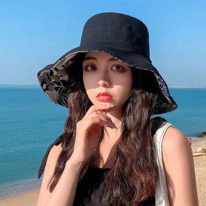 J2K 플랜트 양면 버킷햇 양면착용 자외선 차단 바닷가 데일리룩 여행룩