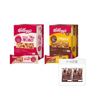 켈로그 에너지바 K 레드베리 420g(35g, 12입), 1개+단백질바 K 450g(50g, 9입), 1개+증