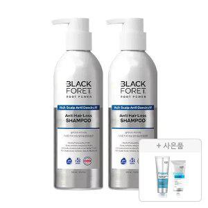[블랙포레] 루트파워 비듬케어 탈모증상완화샴푸 500ml, 2개+증정(프로즌트리트먼트 2