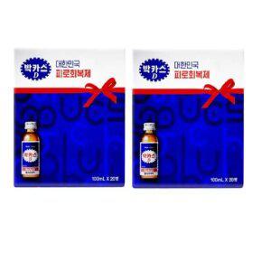 약국 박카스D 드링크 100ml 20병 x 2박스 선물용 비타민 고함량 타우린 2000mg 바카스