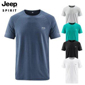 JEEP SPIRIT 남성 여름 기능성 반팔티 빅사이즈 루즈핏 헬스 운동 티셔츠