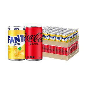 코카콜라 제로 190ml, 30개 + 환타 제로 파인 190ml, 30개
