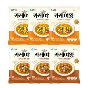 청정원 카레여왕 (분말) 마늘양파, 108g, 3개 + 망고바나나, 108g, 3개