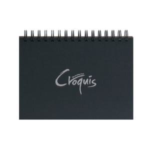 크로키 블랙 하드커버 스프링 CK05 (B4) 미술 드로잉 스케치 그림 캘리그라피 연습장 준비물 종이 도화지