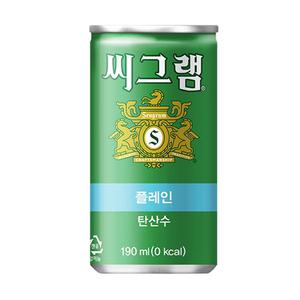씨그램 플레인 190ml 30캔 탄산수