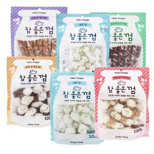 헬로도기 참좋은껌 치킨 오리 실타래 우유 연어 치킨 비프 껌 스틱