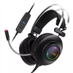 헤드셋 HACKER N550 ENC 가상7.1ch RGB 진동 블랙색상