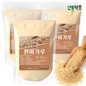 현미가루 300gx3팩 국산 덜 깎은 쌀이 현미분말