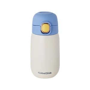 룰루홈 투톤 고리 보냉보온병 블루, 320ml, 1개